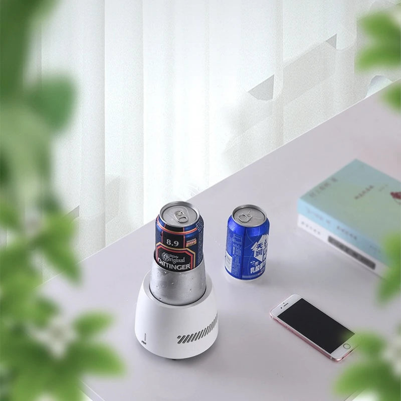 Portable Rapid Cooling Cup Cooler Fast Ice Maker Drinks Quiet Qme