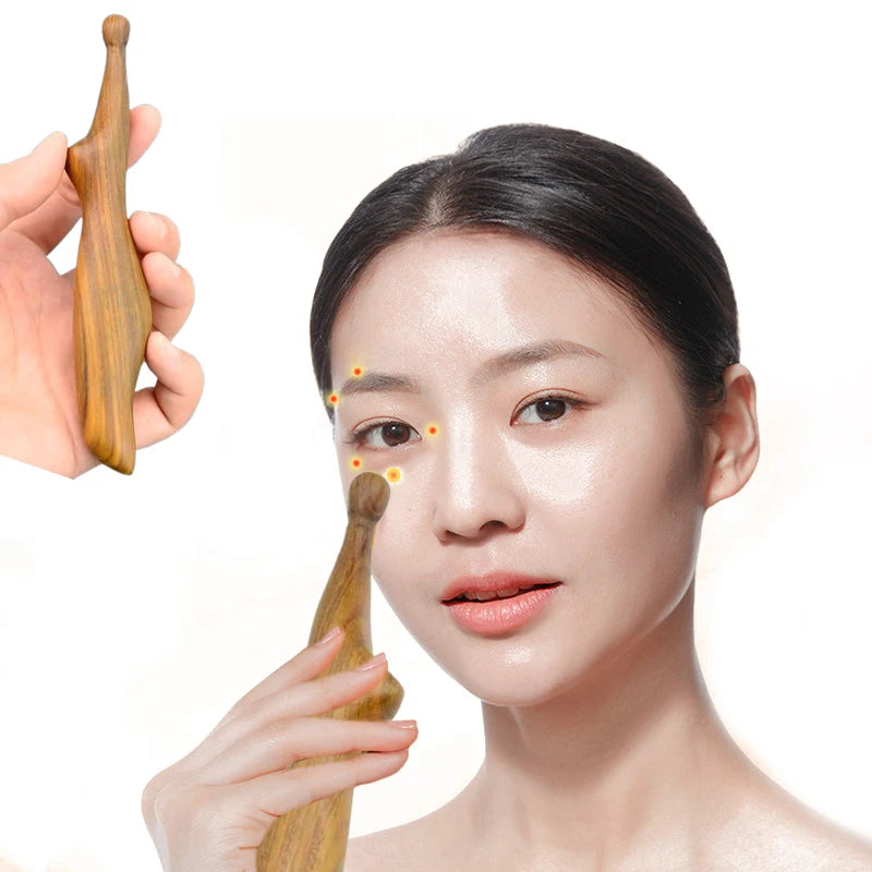 Neck Foot Wood Trigger Point Massage Gua Sha Tools Home Gym Qme Default Title