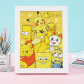 Hello Kitty Kuromi Diamond Painting DIY Craft Kit with Frame Cartoon Diamond Painting for Students Diamond Painting Gift Qme 33