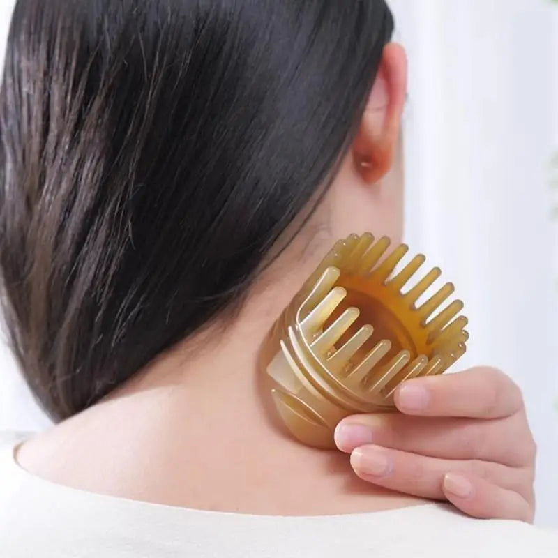 Wide Tooth Comb Scalp Cleansing Relaxing Head Massage Qme