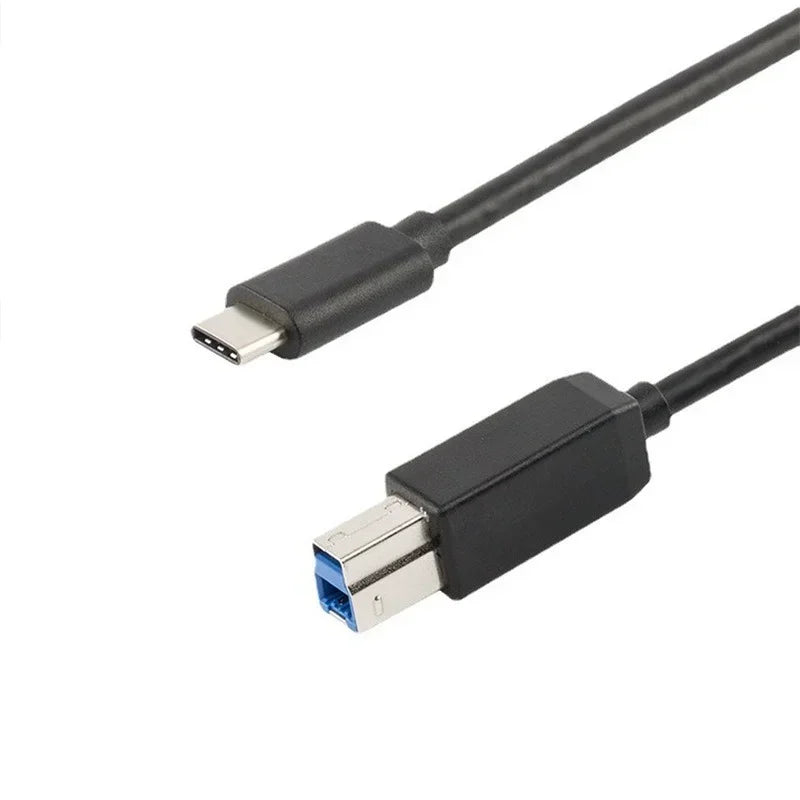 2pcs USB 3.1 Type C To USB 3.0 BM Mobile Phone Tablet Notebook To Printer Cable USB-C To B Male Qme