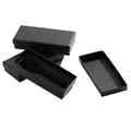 Black Rectangle Container Watch Box Travel Watches Jewelry Paper Qme Default Title