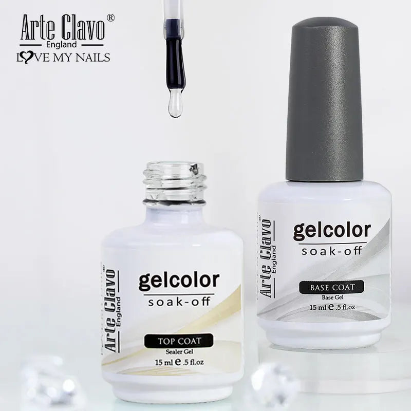 Arte Clavo Base Coat Gel Nail Polish Functional Remover UV LED Lamp Qme