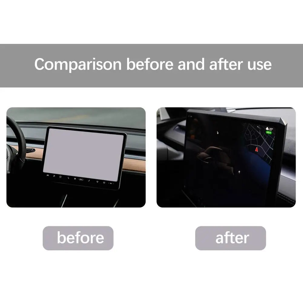 For Tesla Model Y Juniper 2026 16-inch Screen TPU Protector Frame Edge Cover Central Control Display Navigation Screen Protector Qme