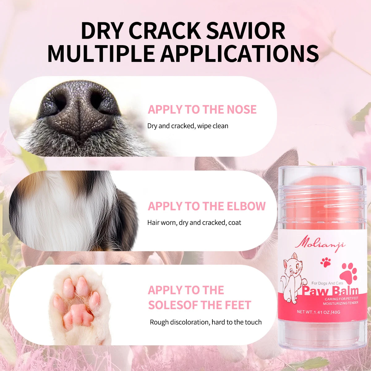 Pet Foot Care Cream Moisturizing Water Locking Deep Caring Claws Qme