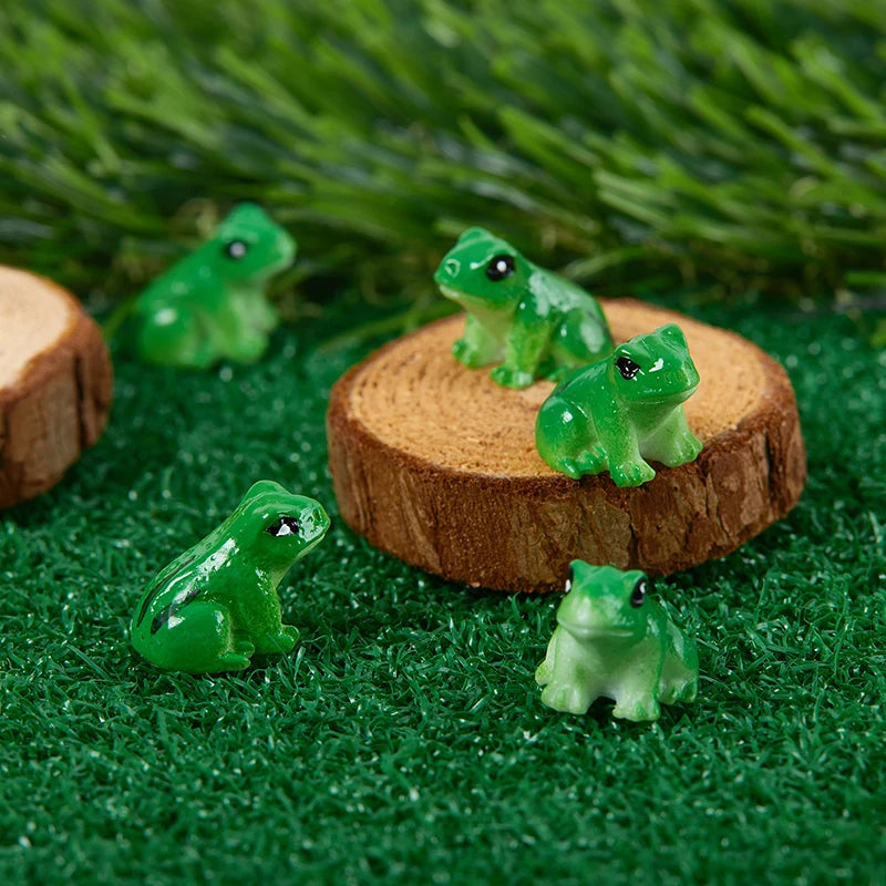 5 Resin Crafts Home Decoration Accessories Party Decoratio Mini Frog Qme