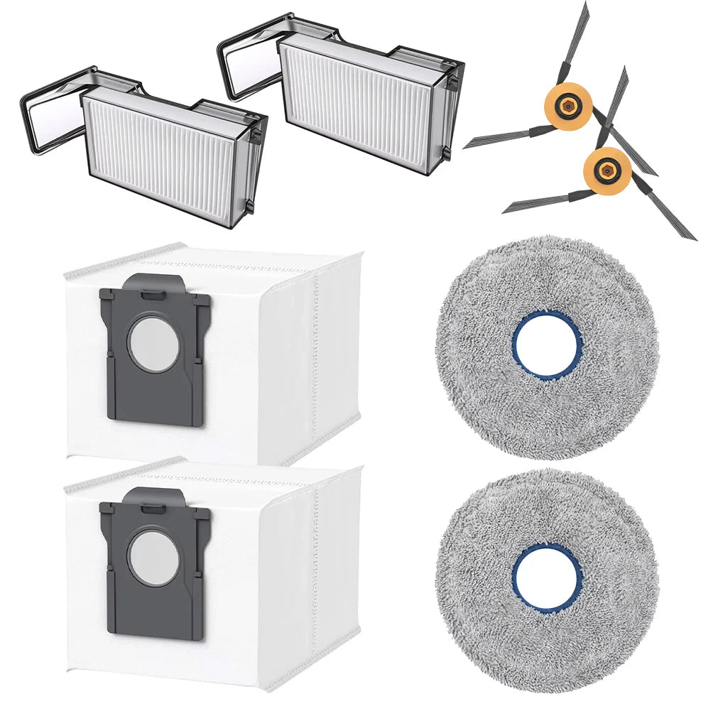 FOR Dreame X60 Max Ultra Complete/ X60 Ultra Robot Vacuum Side Brush Filter Mop Pad Dust Bag Replacement Parts Kit Cleaning Tool Qme A