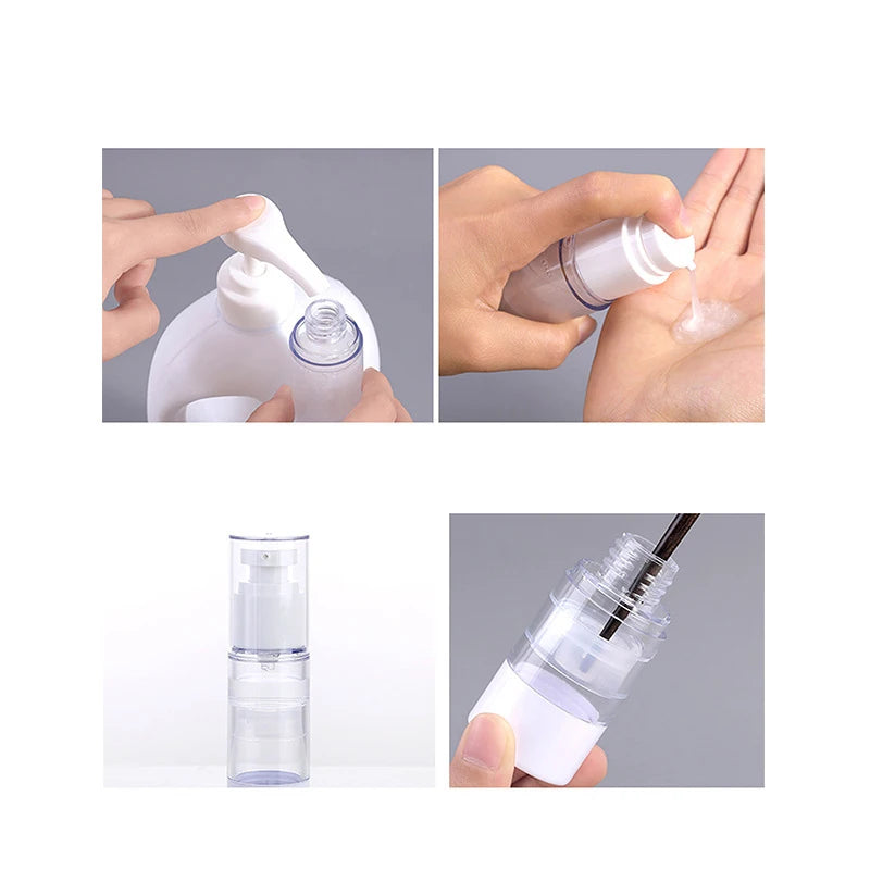 Lotion Cream Pump Bottle Refillable Empty Clear Travel Containers Qme