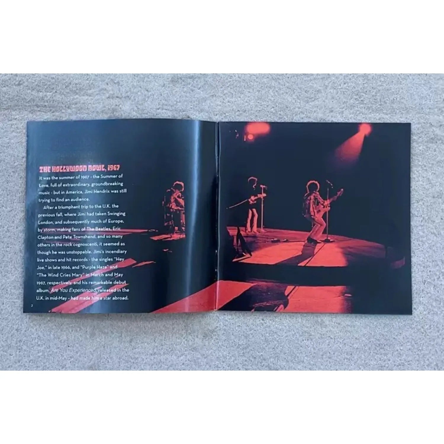 Classic Rock Live Edition Music CD Orange-Red Pop Art Guitarist Portrait Cover Legendary Stage Improvisational Track Collection Qme