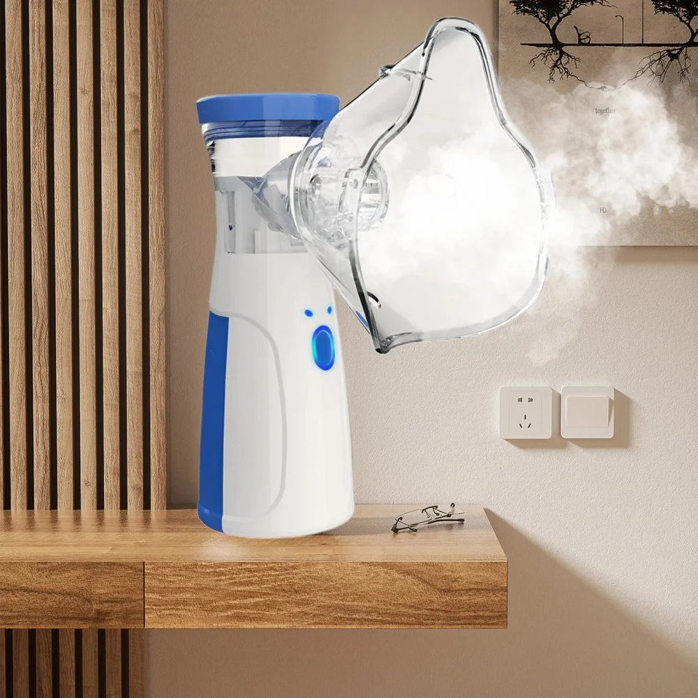 Mini Revitalize Facial Steamer and Humidifier 2-in-1 Nano Ion Mist for Skin Moisturizing Tool Air Moisturizing with Water Tank Qme