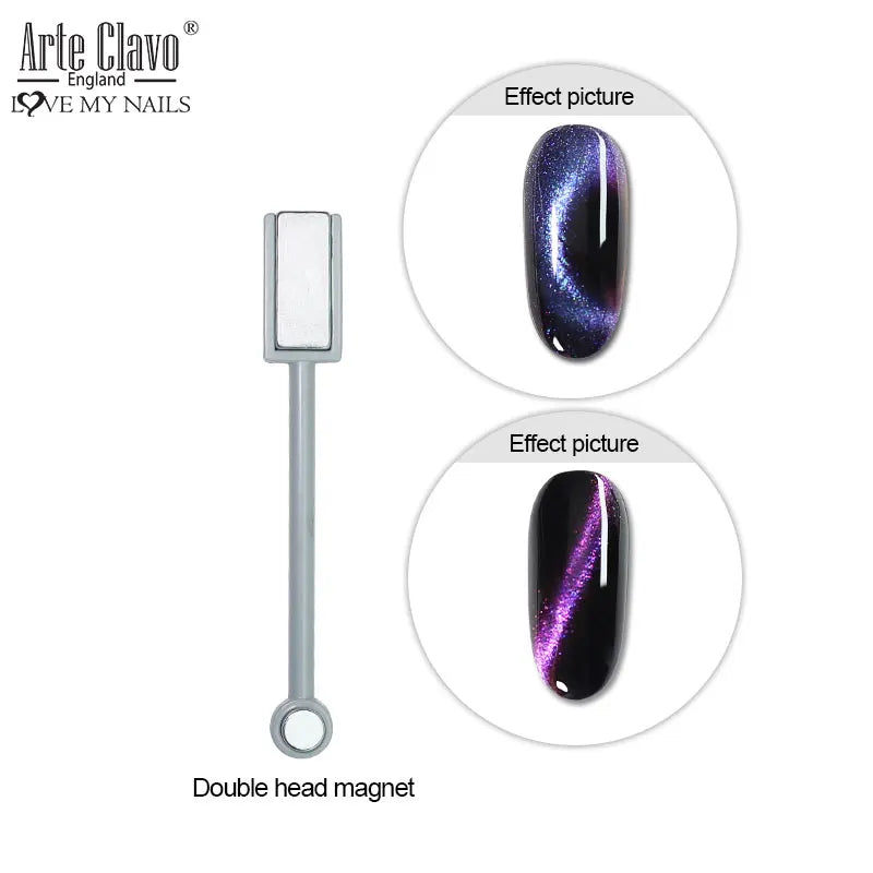 Arte Clavo Cat Eye Magnetic Gel Polish Green Red Semi Permanent Soak
