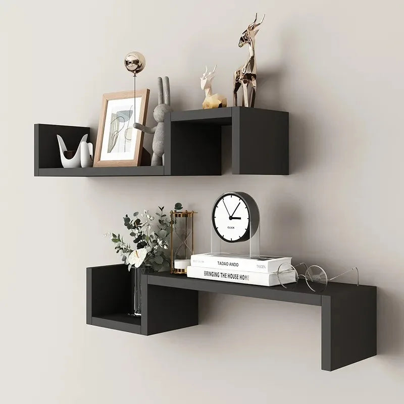 Wall Shelves Living Room Bathroom Mounted Bedroom Kitchen Qme