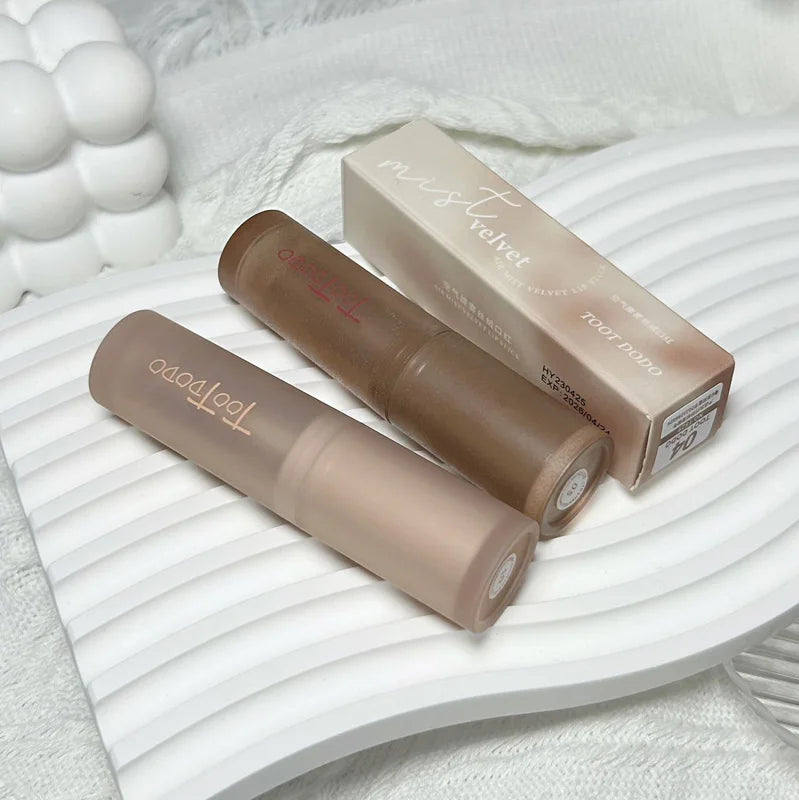 6-color Matte Velvet Lipstick Silky Texture Without Drying Easy To Apply Long-lasting Non-stick Velvet Mist Lipstick Qme
