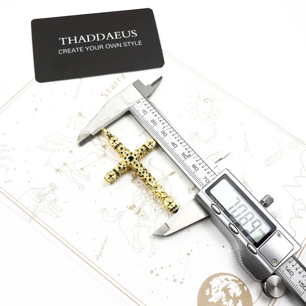 Large Richly Ornamented Cross Pendant,Brand New 925 Sterling Silver Masterful Jewelry Accessories Vitnage Gift For Women Men Qme