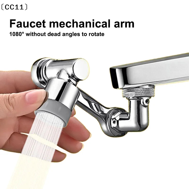 1080 Flexible Arm Faucet Extender Swivel Aerator Spray Nozzle Qme