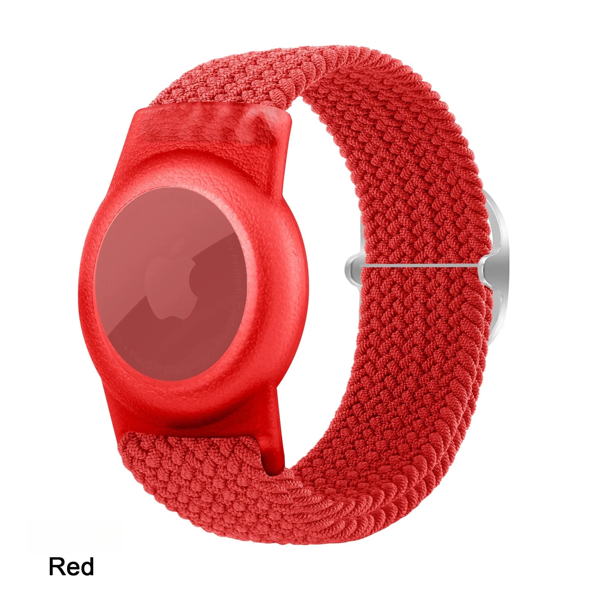 A Nylon Watch Strap for Apple Watch with Scratch-Resistant Protective Cover Replacement Accessory for Adults And Kids Qme red