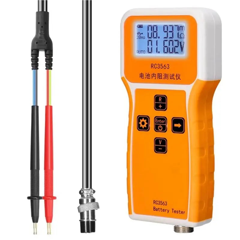 A02F-5X RC3563 Battery Voltage Internal Resistance Tester Trithium Lithium Iron Phosphate 18650 Battery Tester,Tester Probe Qme