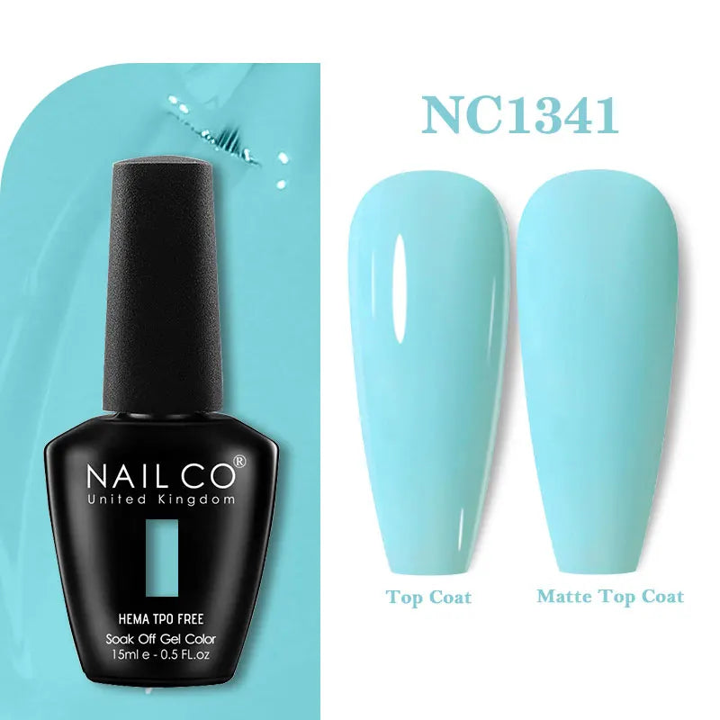 NAILCO Coat Base Gel Nail Polish Nails Art Semi Permanent Lacquer Qme 1341