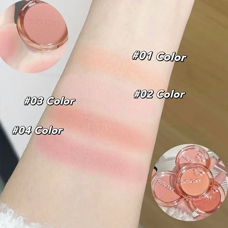 SUSU SKY Rabbit Monochrome Blush Matte Long-lasting Not Easy Fly Qme