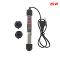 EU Plug Adjustable Temperature Thermostat Heater Rod Glass Aquarium Heater 25-300W Submersible Fish Tank Water Heating Rod Qme EU 25W