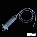 Durable Large Capacity Plastic Syringes - 100ml, 300ml, 550ml, Transparent Body with 99.82cm Measurement Qme 100ml
