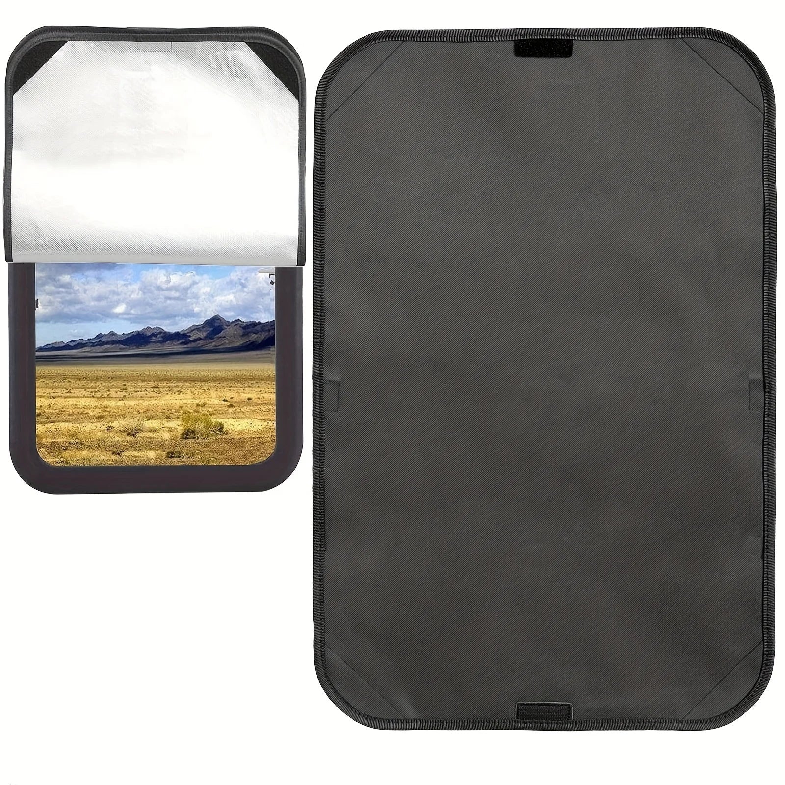 RV Door Window Shade Cover, Camper Sunshade Privacy Screen Window Cover, Travel Trailer Motorhome Sun Shade Accessories Qme