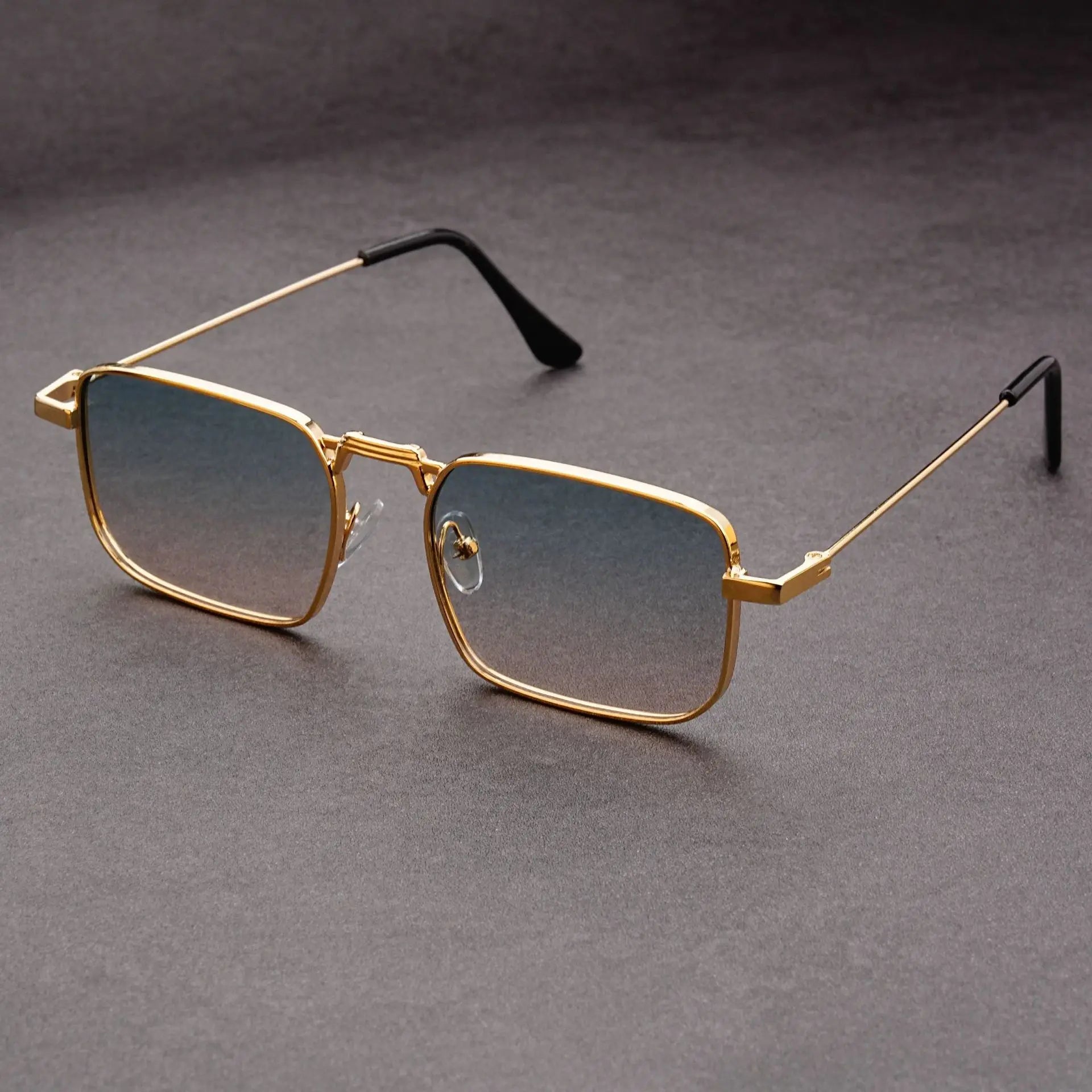 Fashion Rectangle Sunglasses Men Women Vintage Square Driving Sun Glasses Brand Square Sun Glasses for Men Shades Female Eyewear Qme JHC