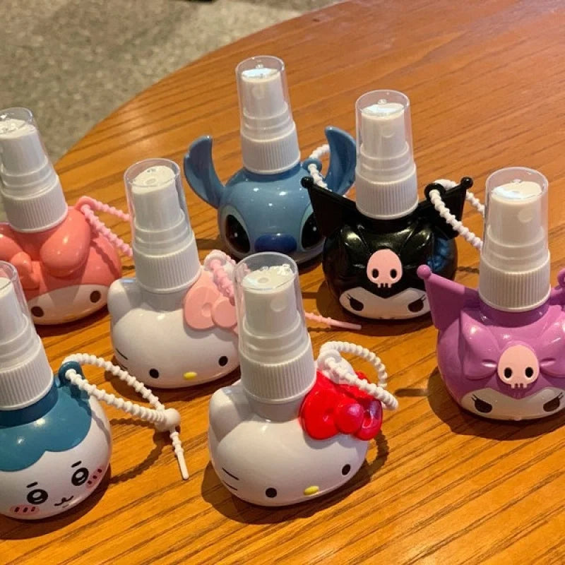 Hello Kitty Kuromi Cute Little Spray Bottle Plastic Spray Bottle Fine Mist Spray Bottle Toner Refill Bottle Qme