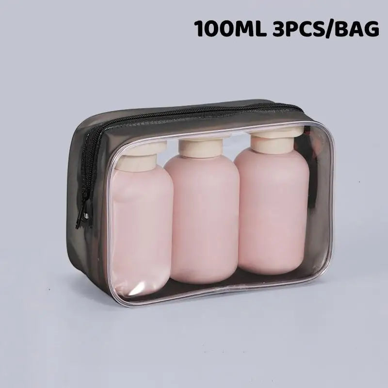 Soft Leakproof Travel Bottles Portable Squeeze Tubes Shampoo Lotion Qme A4