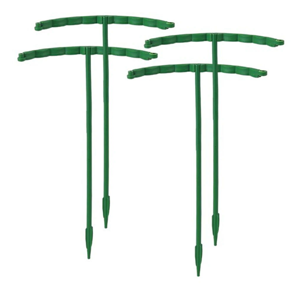 Plastic Plant Support Pile Stand Plant Support Pile for Flowers Greenhouses Arrangement Fixing Rod Holder Garden Tools Qme 24CM-4PCS