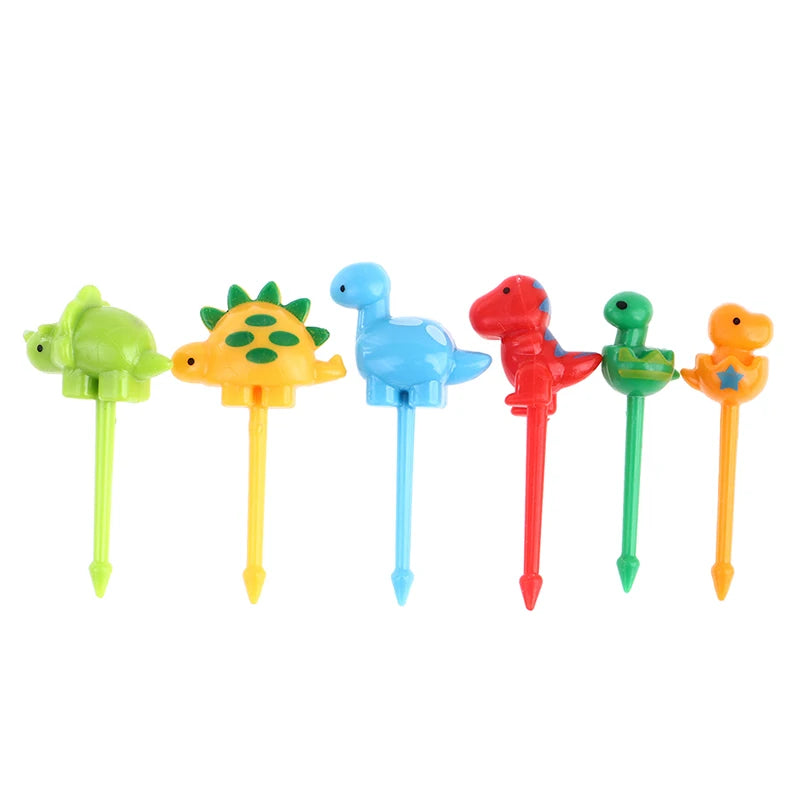 Mini Skewers Cute Cartoon Eyes Kawaii Lunch Bento Stick Forks Fruit Qme