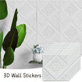 Waterproof Moisture Resistant Brick Wallpaper 35cmx35cm Wall Sticker Qme white 35cmx35cm 20pcs