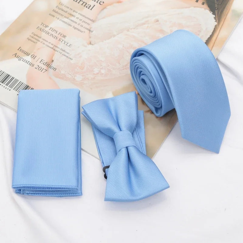 Paisley Men's Casual Bowtie Tie Skinny Polyester Necktie Pocket