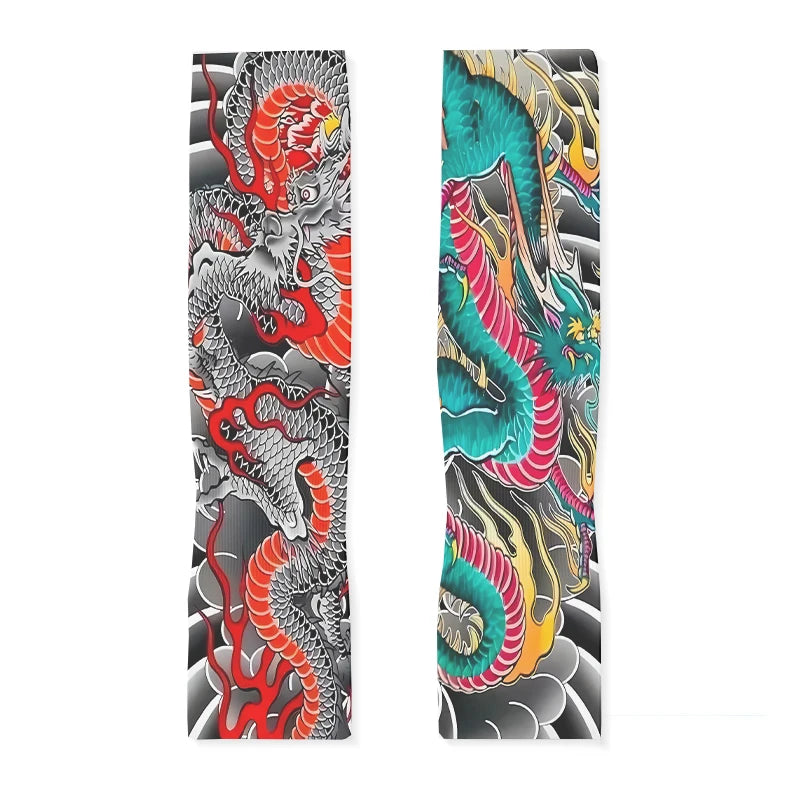 Summer Cold Sleeves Ice Wristbands UV Protection Wrists Flower Arms Qme style6 One Size