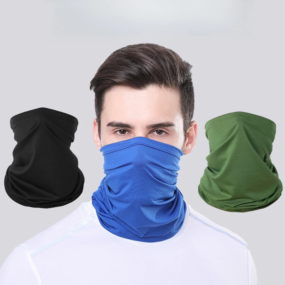 Multifunctional Cooling Neck Gaiter, UV Protection Seamless Face Mask Bandana For Cycling Running Qme