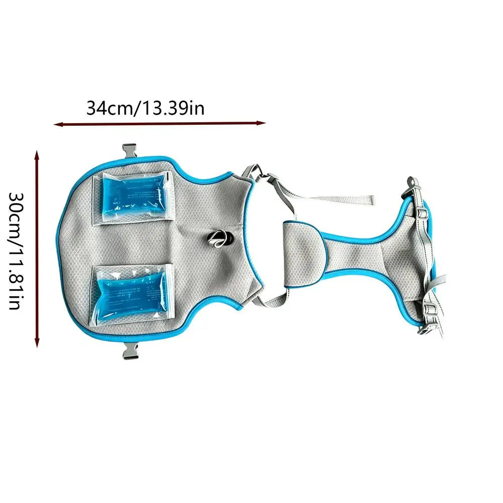 Dog Cooling Shirt Breathable Evaporative Mesh Clothes Summer Heat Relief Puppy Shirt For Small Medium Large Home Travel Beach Qme Red China Mainland