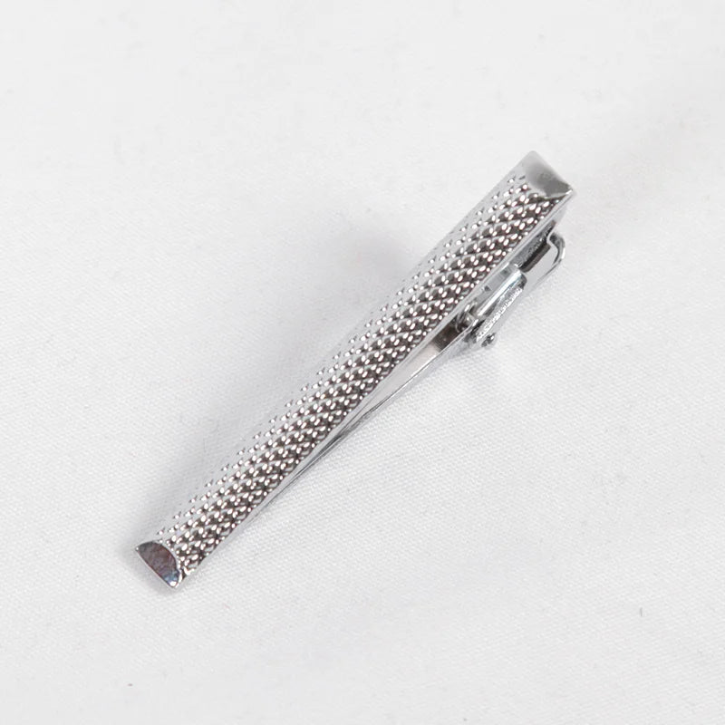 Necktie Accessories Metal Tie Clips Silver Jewelry Fashion Pin Clasp Qme