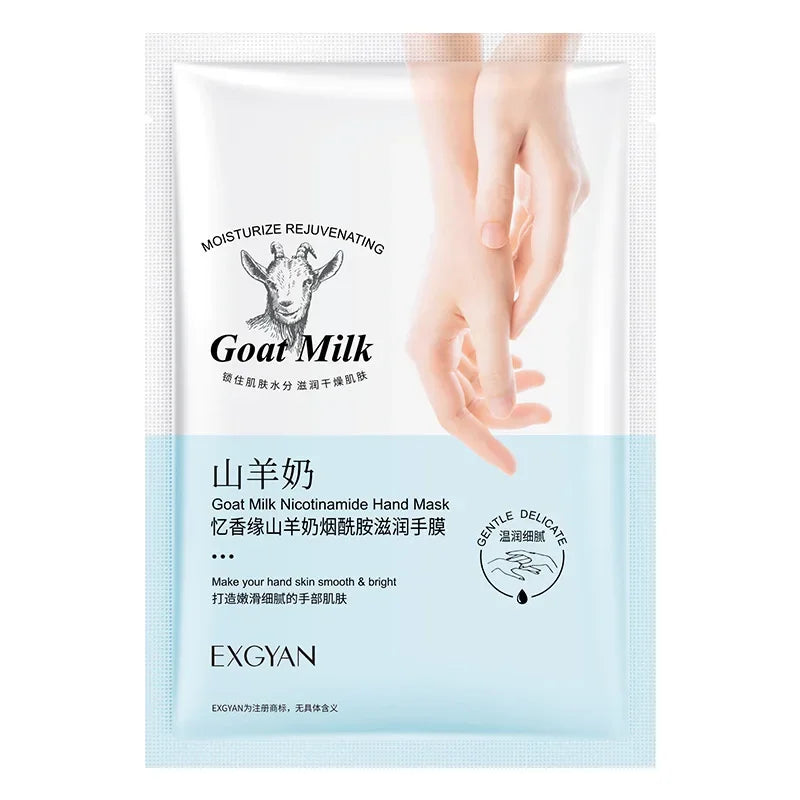 5 Pairs Goat Milk Hand Mask Skincare Nourishing Moisturizing Qme