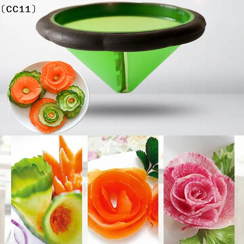 Vegetable Flower Curler Non Slip Grip Blade Kitchen Garnish Salad Qme Default Title