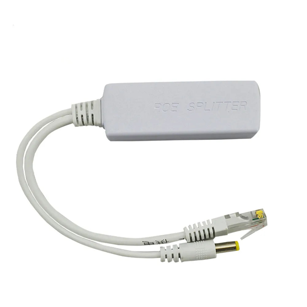 5pcs 48V To 12V PoE Splitter Anti-interference 15W POE Adapter Cable Power Supply Module DC5.5*2.1mm Connector for IP Camera Qme