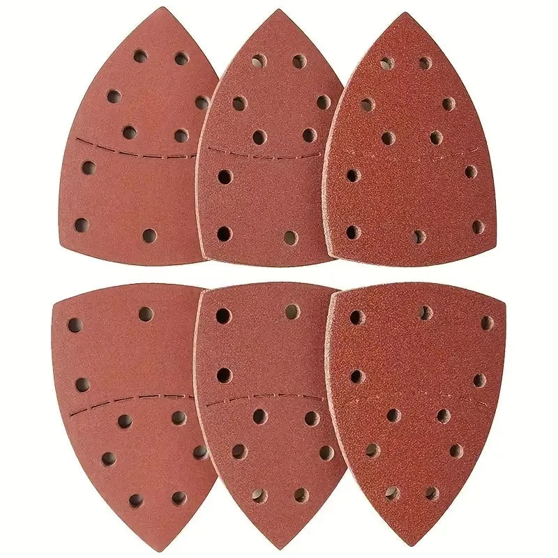 10/20/40 PCS 11Holes Mouse 40-240 Grits Paper Detail Sanding Sander Sander PSM Triangular Sandpaper Detail Multi Qme