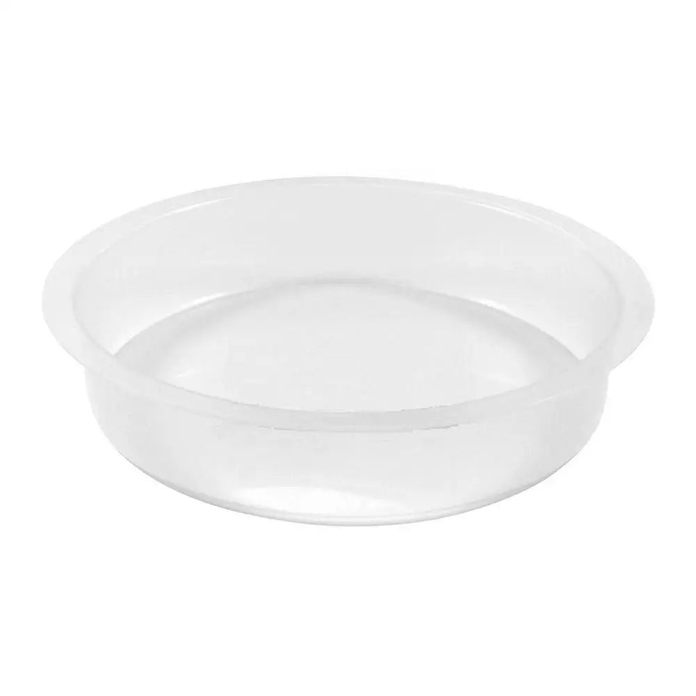 Bird Feed Bowl Transparent Circular Bird Feeder Imple Bird Comfortable Supplies Eating Environment And Fashionable Provide Qme white