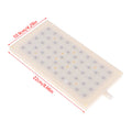 1PC ABS 22X10.9cm Rectangular Shower 10mm Intubation Type Interface Shower Head 5 * 10 Hole Top Spray Shower Head Accessories. Qme 1pc