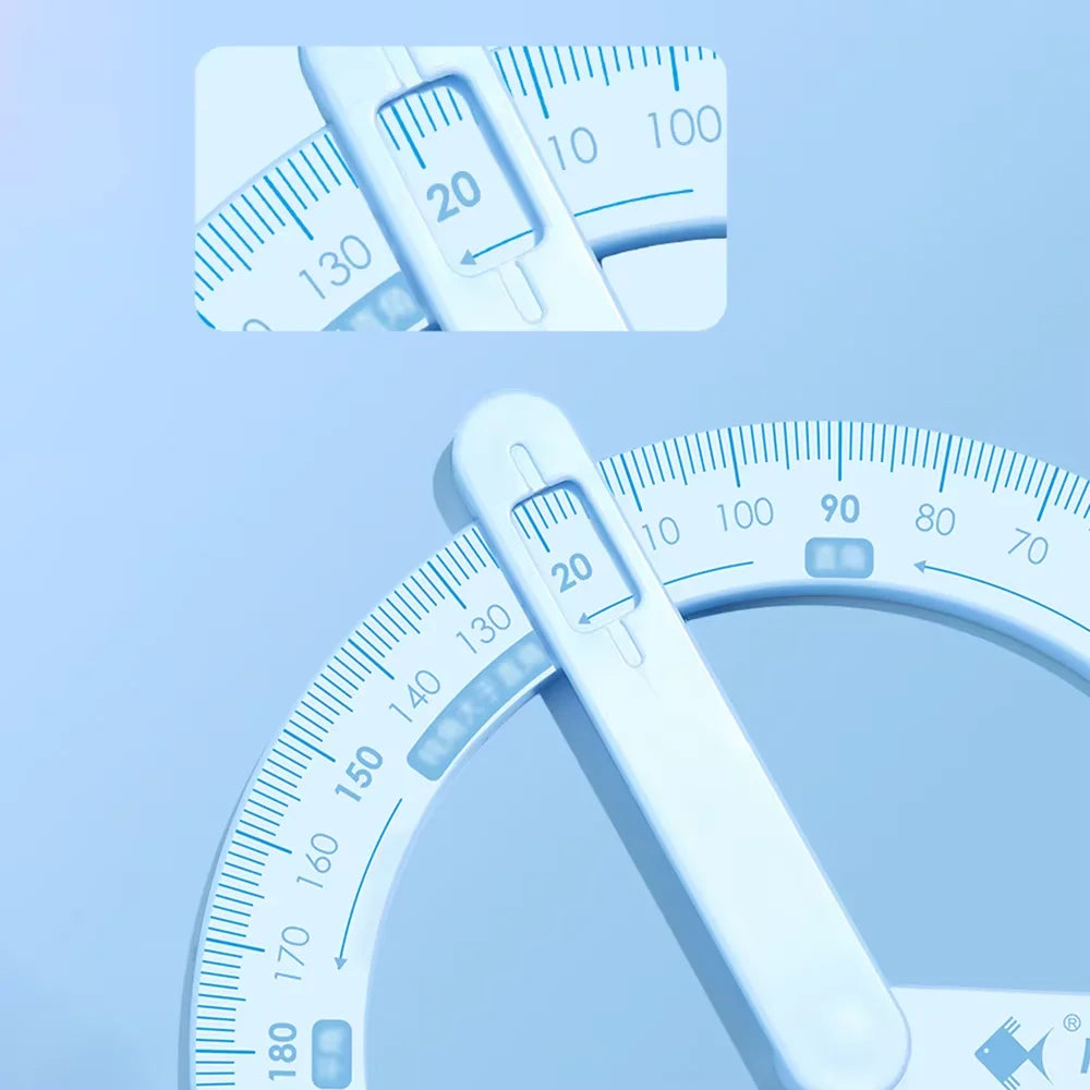 360 Degree Activity Protractor Student Angle Reader Teaching Aids Right Angle And Acute Drawing Stationery Qme