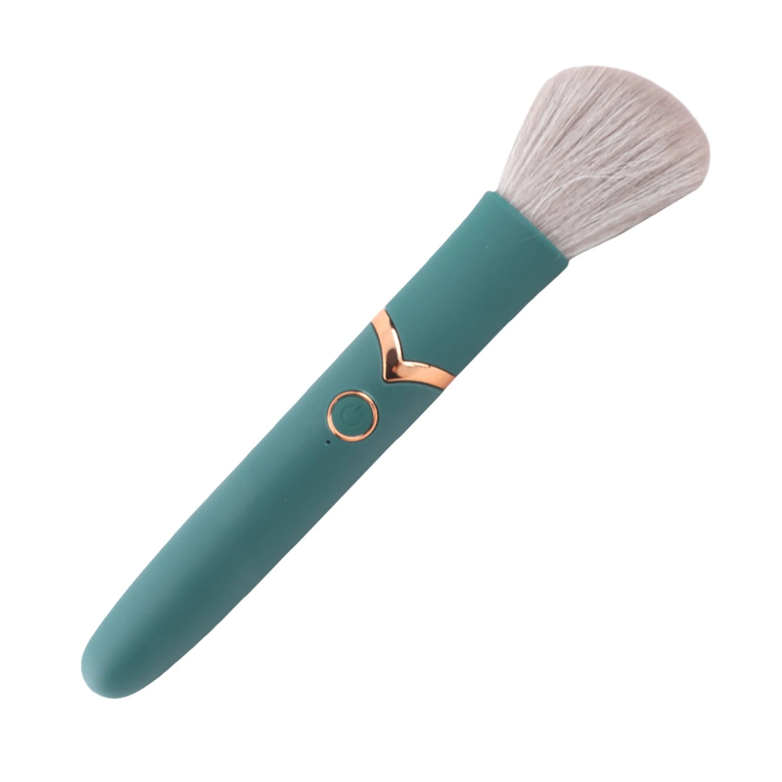 Electric Cosmetic Brush Loose Powder Brush USB Rechargeable Makeup Brush 10 Gears Soft Hair Electric Beauty Brush Green Qme