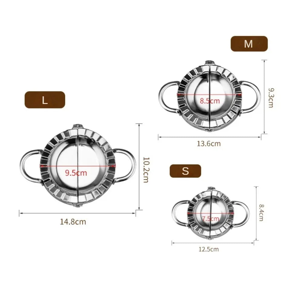 Stainless Steel Dumpling Maker Skin Mold Ravioli Press Pie Making Qme