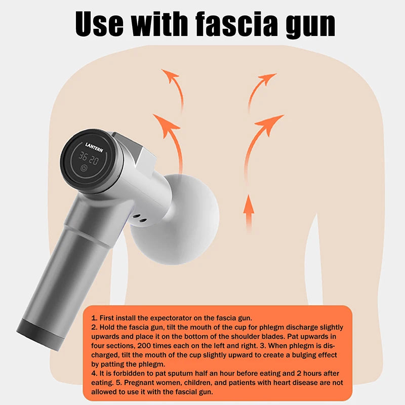 Myofascial Release Device Silicone Cup Compatible Fascia Gun Qme