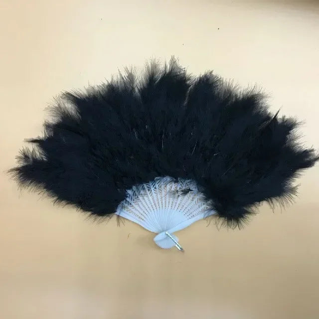 Soft Fluffy Lady Burlesque Wedding Hand Fancy Dress Costume Dance Qme b