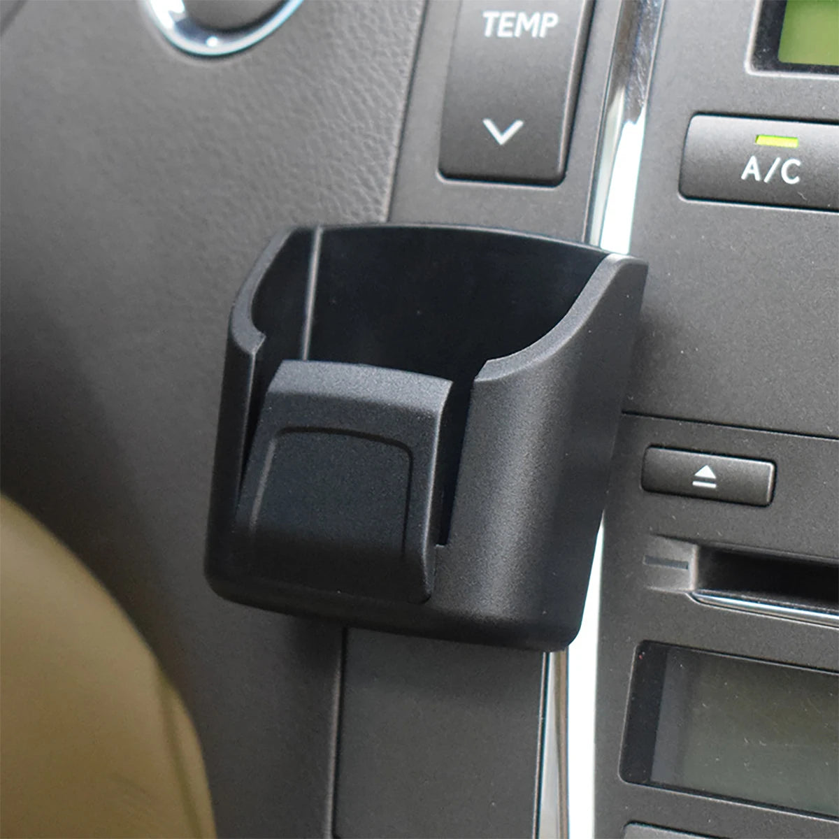 PVC Car Key Holder Remote Control Slot Durable Black Card Accessory Qme