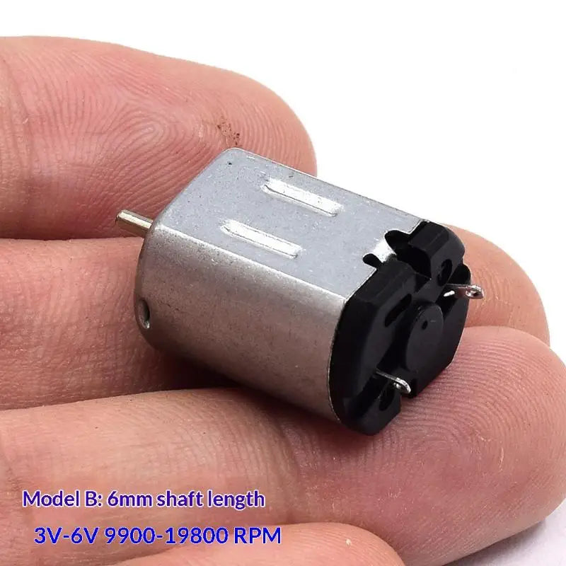 FF-030 Micro DC Motor 3V-12V High Speed Mini 030 Electric Motor Mute Noble Metal Brush for Car Lock AV Device DIY Hobby Toy Qme
